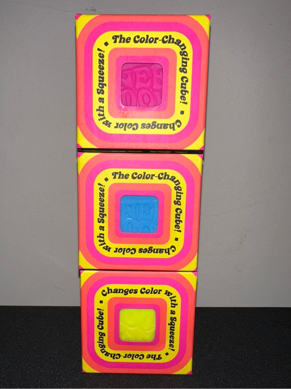 NeeDoh Color Change CUBE Squishy TRIO BUNDLE - NWT